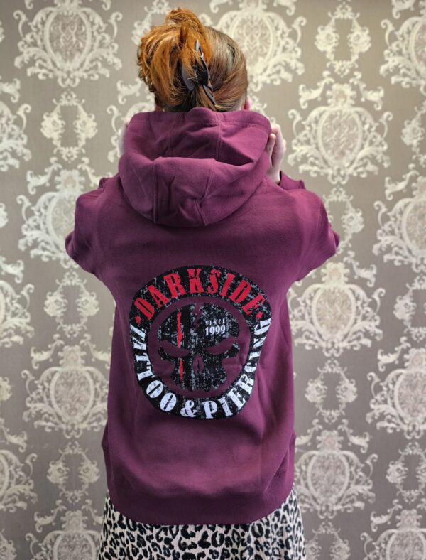 Darkside:<br>Hoodie Damen Bordeaux DARK – Bild 2