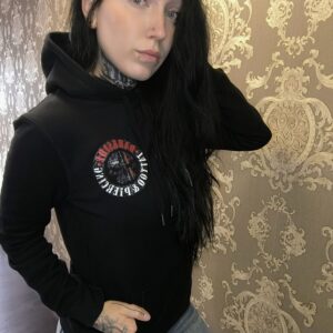 Darkside:<br>Hoodie Damen Schwarz DARK