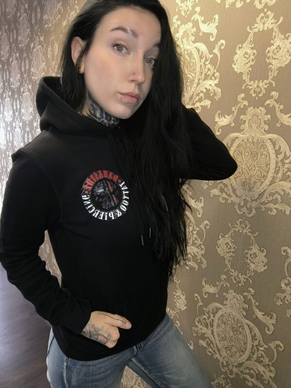 Darkside:<br>Hoodie Damen Schwarz DARK