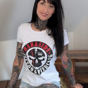 Darkside:<br> Shirt Damen Weiss Dark